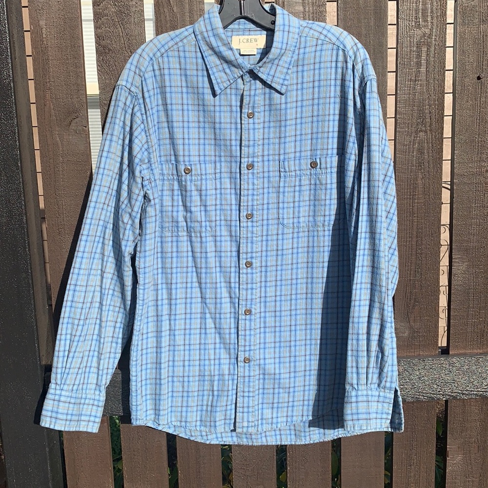 J.CrewMen’s Button Down Flannel Shirt